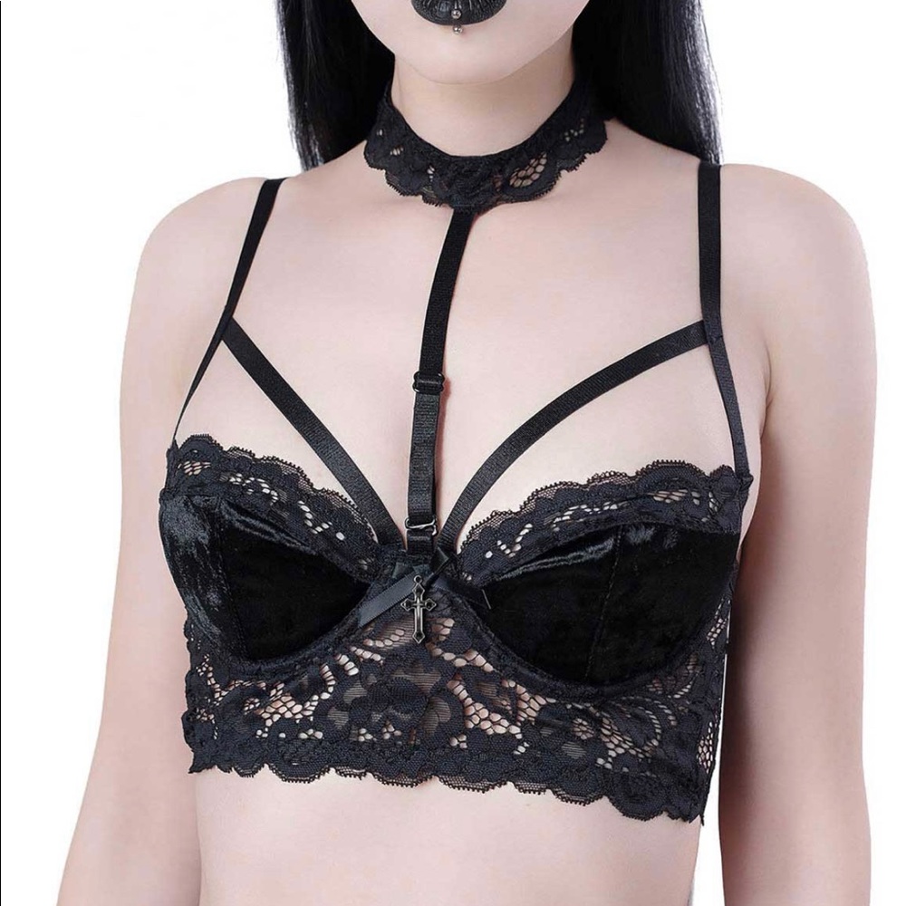 Onyx Boudoir Bra